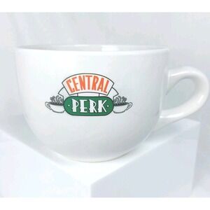 Friends TV Series Central Perk Mug White Ceramic Coffee  Soup Cup Large 24 oz